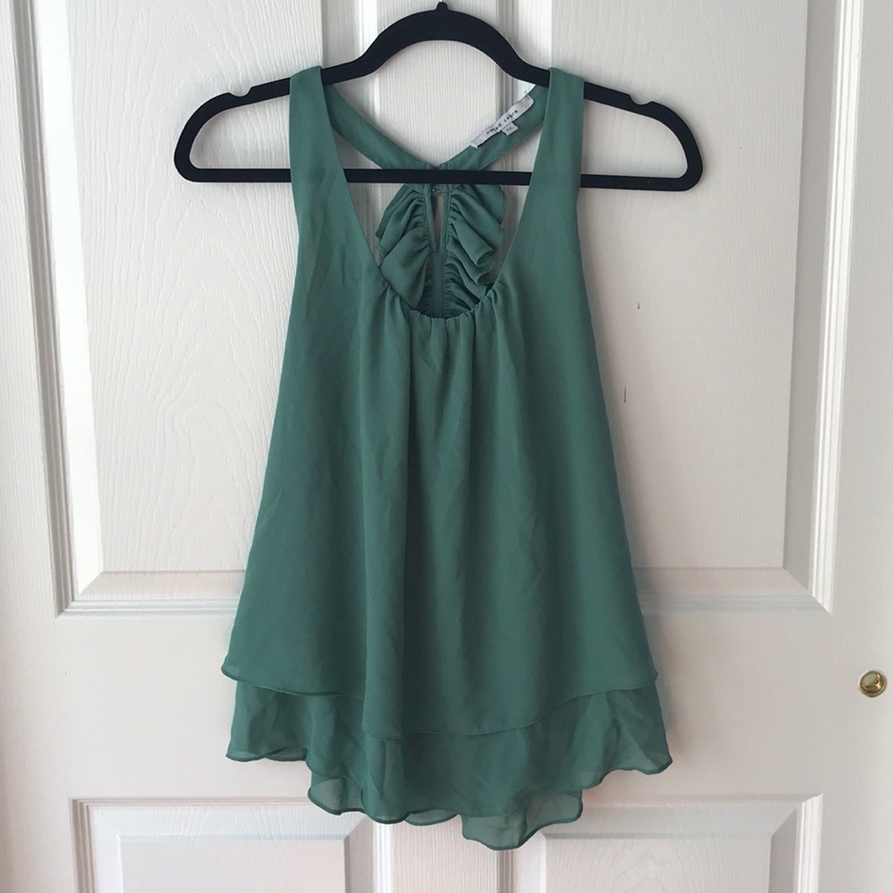 NAKED ZEBRA | ruffle tank